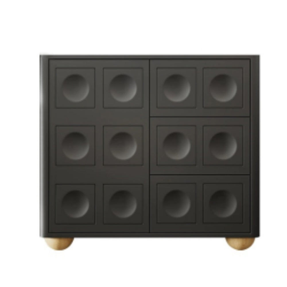 Black Furniture Living Room Cabinet - Stylish Chest of Drawers for Storage
