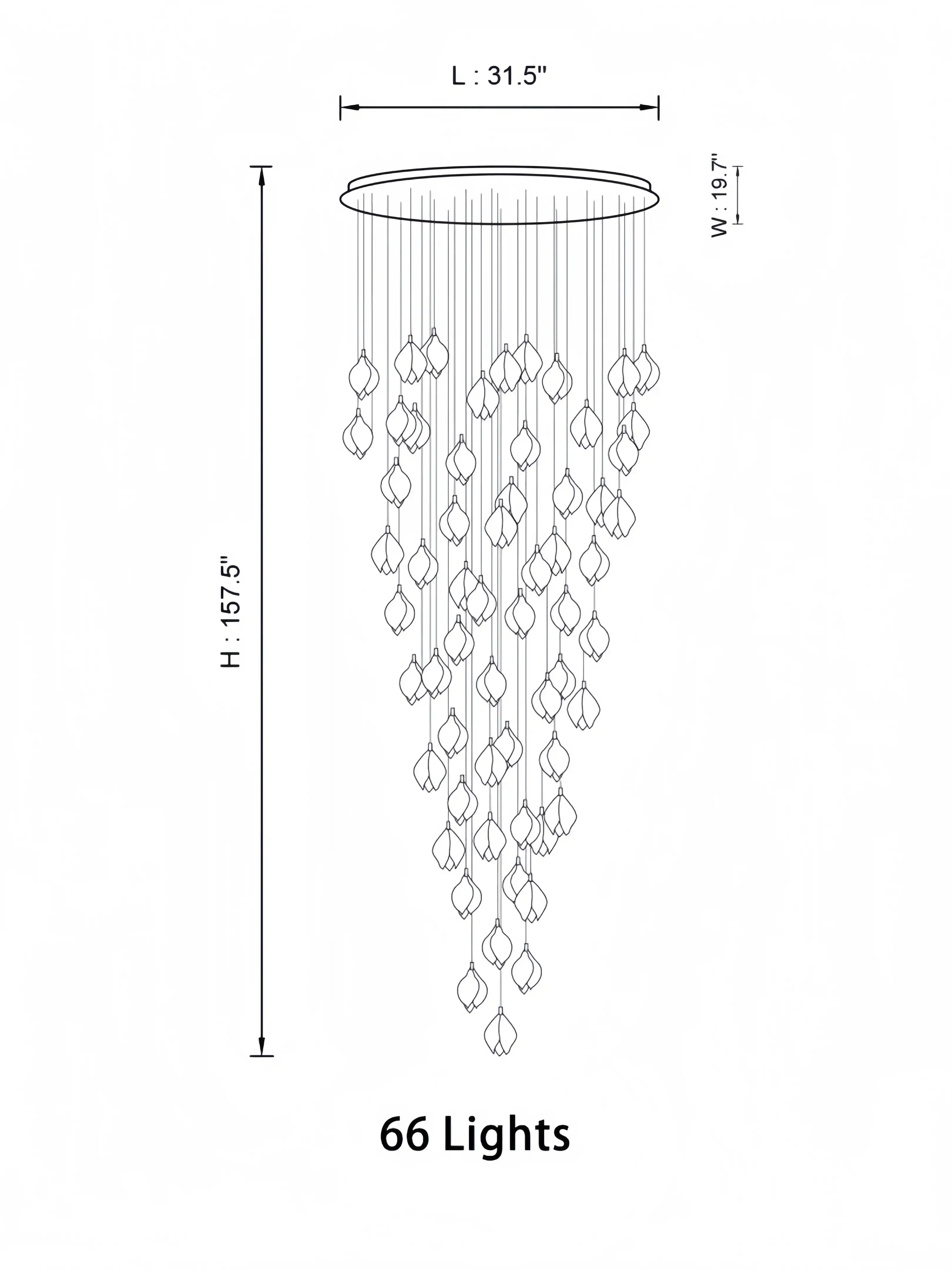 Bloom Chandelier-Joyfuzzy