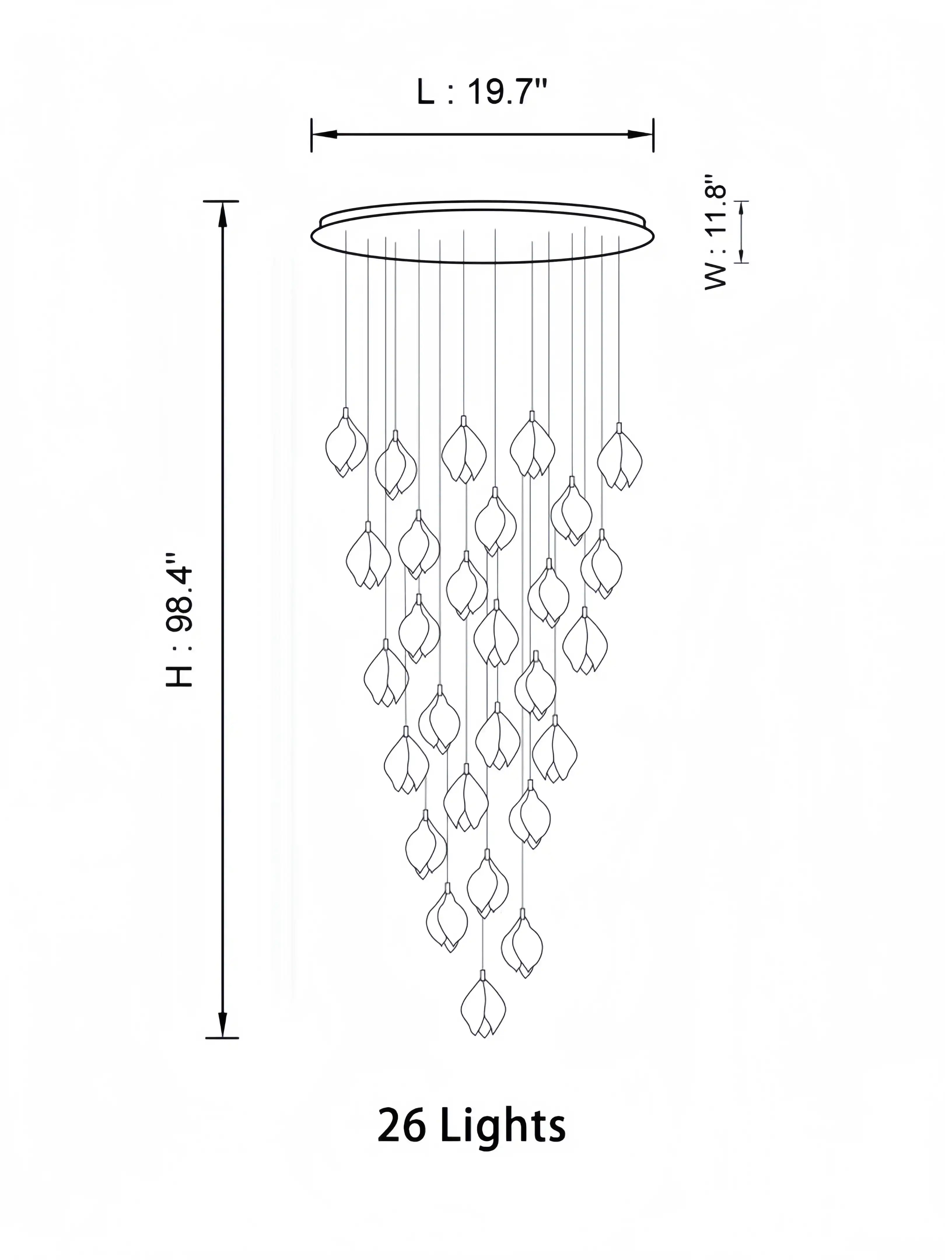 Bloom Chandelier-Joyfuzzy