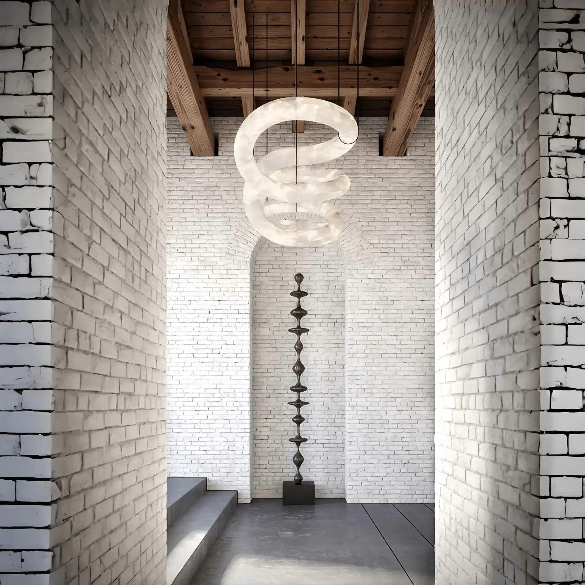 Joyfuzzy Infinity Massive Alabaster Chandelier - Joyfuzzy
