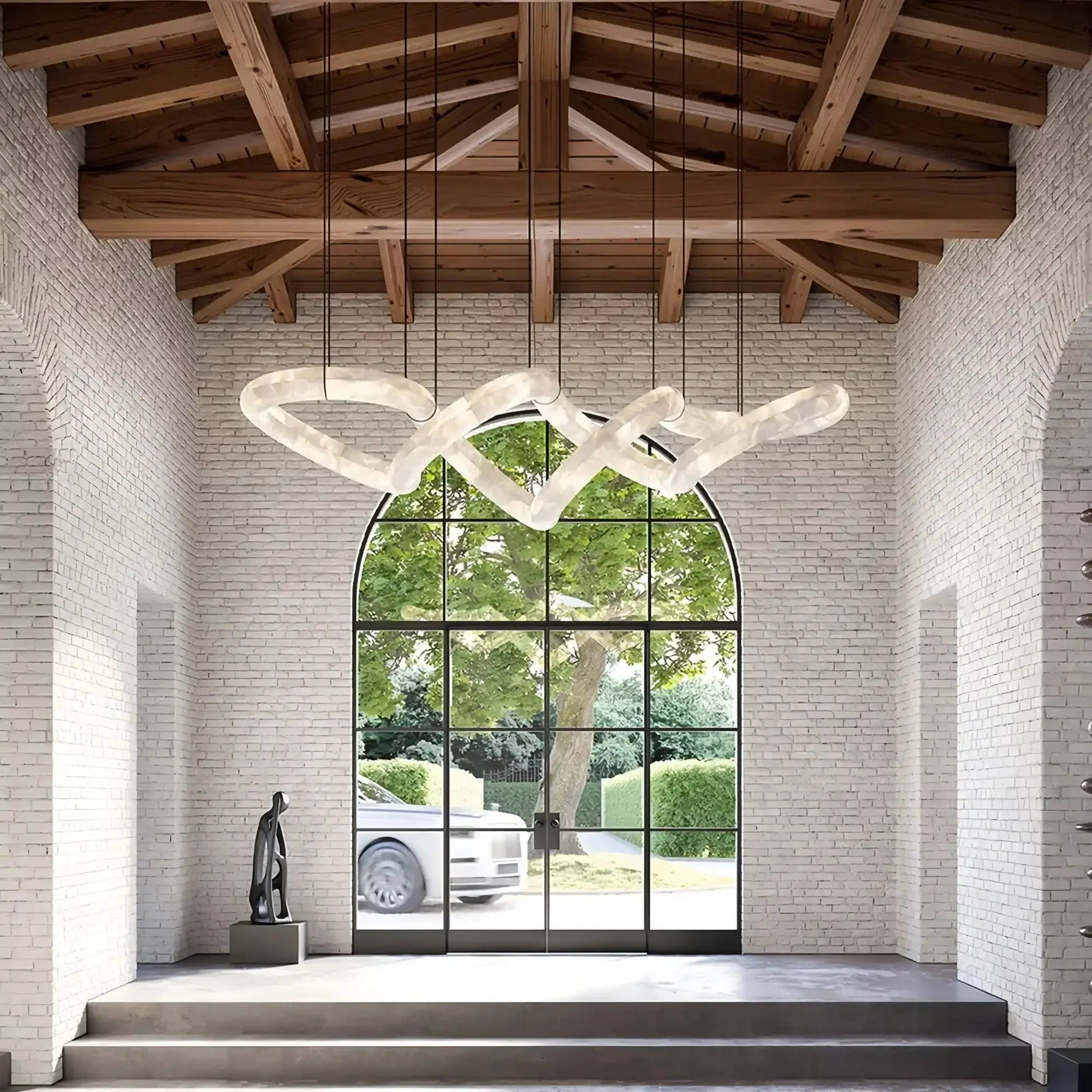 Joyfuzzy Infinity Massive Alabaster Chandelier - Joyfuzzy
