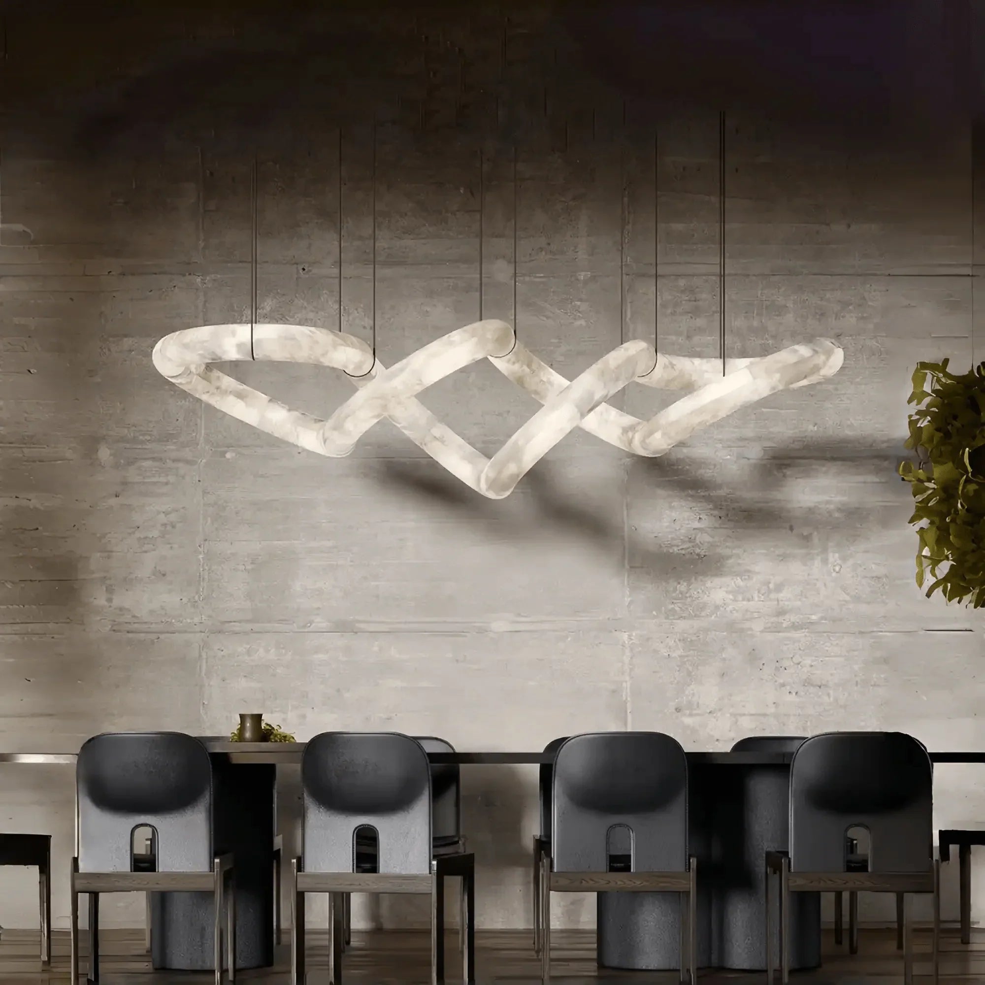 Joyfuzzy Infinity Massive Alabaster Chandelier - Joyfuzzy
