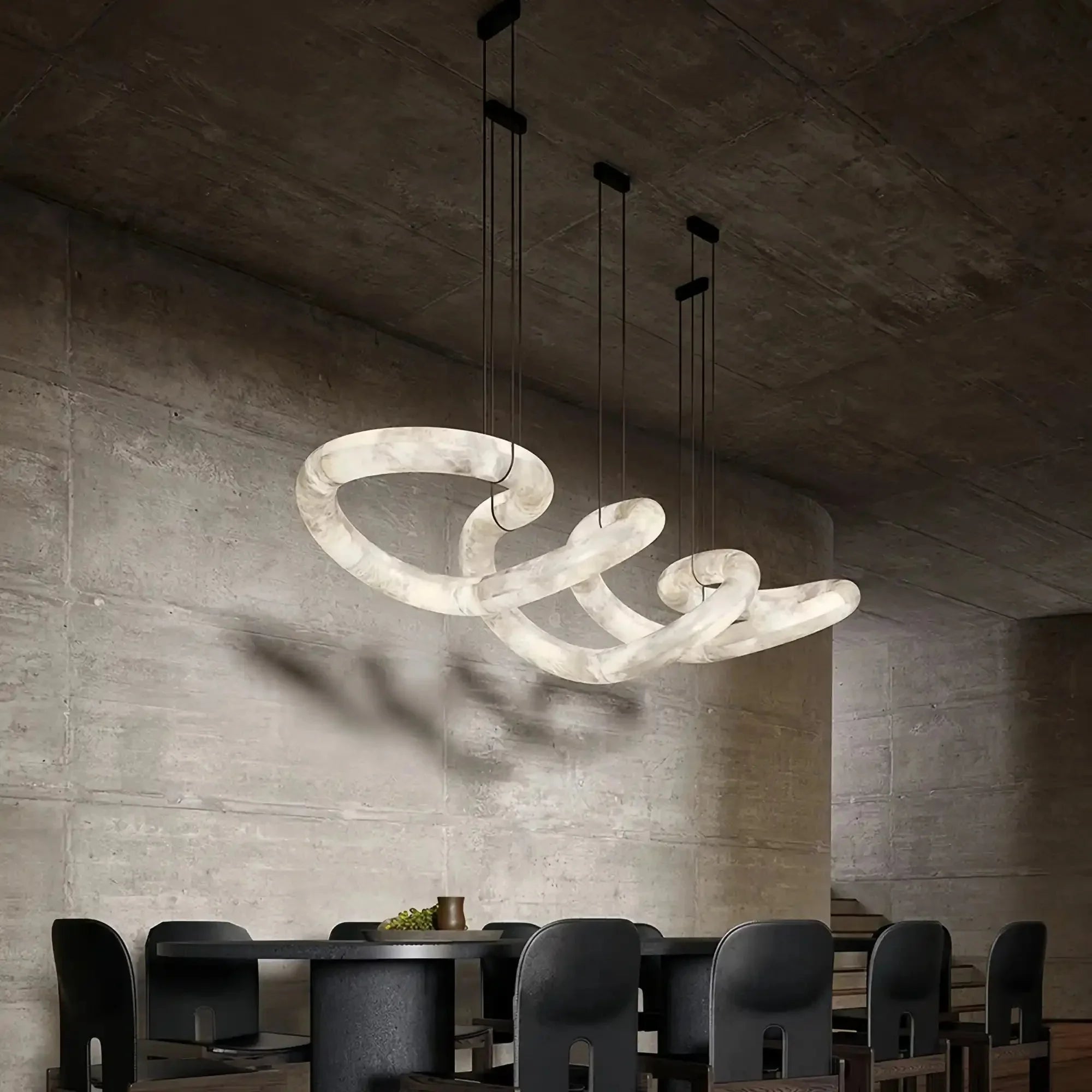 Joyfuzzy Infinity Massive Alabaster Chandelier - Joyfuzzy