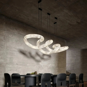 Joyfuzzy Infinity Massive Alabaster Chandelier - Joyfuzzy
