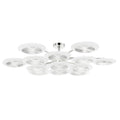 Joyfuzzy Ovo Ice Glass Round Chandelier 56.75