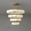 Joyfuzzy Tiered Circular Alabaster Chandelier - Ø47