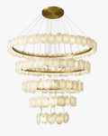 Joyfuzzy Tiered Circular Alabaster Chandelier - Ø47