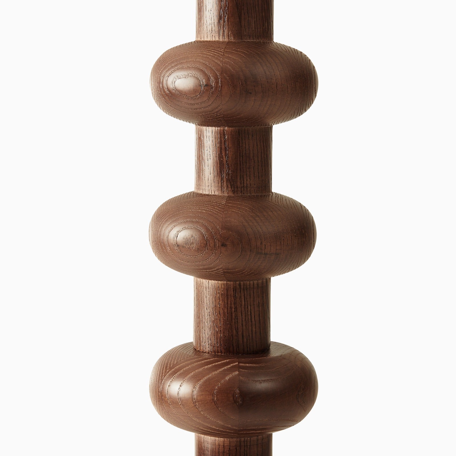 Marlow Bobbin Wood Globe Floor Lamp