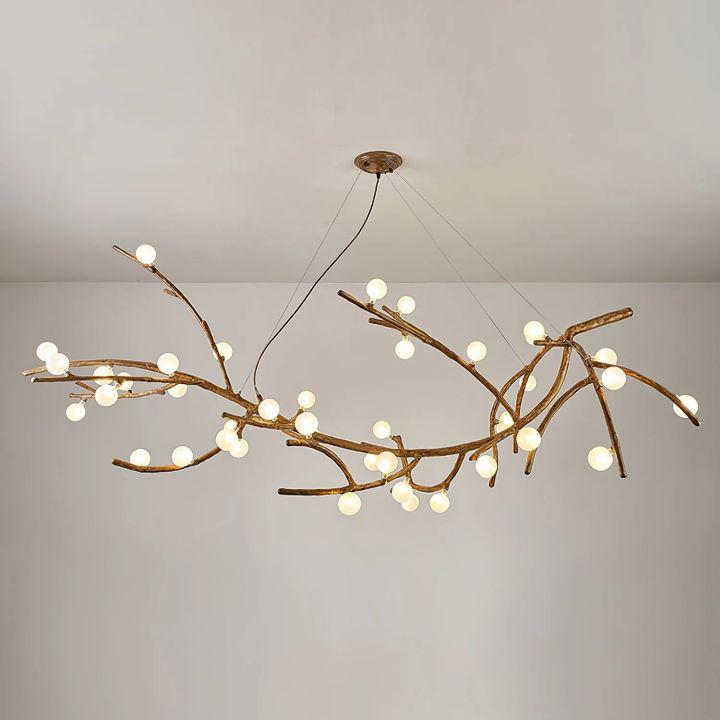 Boho Tree Branch Modern Chandelier - 10 heads Size: Dia 31.4″(80cm) x H 12.5″(32cm)Joyfuzzy