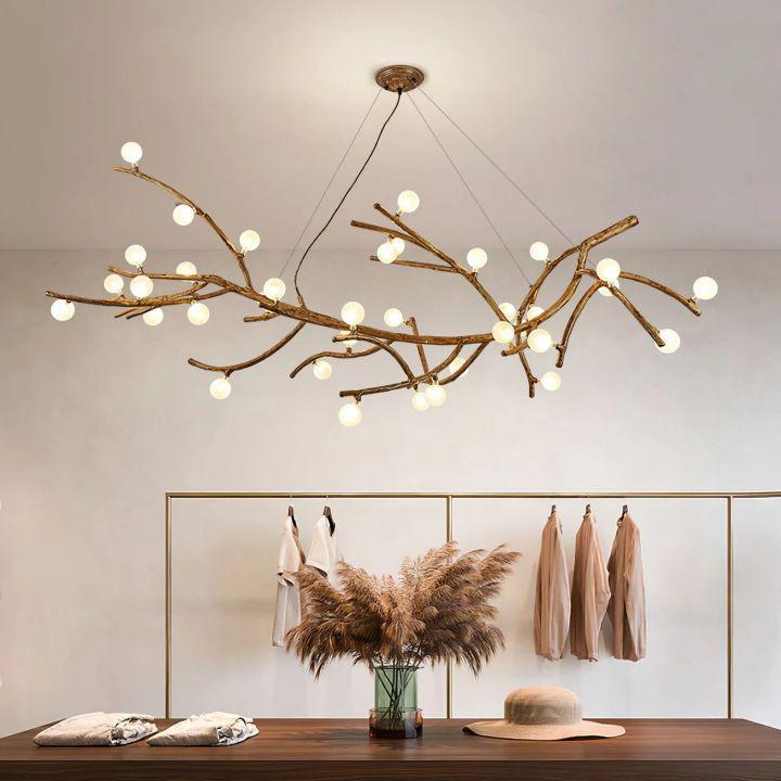 Boho Tree Branch Modern Chandelier - 10 heads Size: Dia 31.4″(80cm) x H 12.5″(32cm)Joyfuzzy