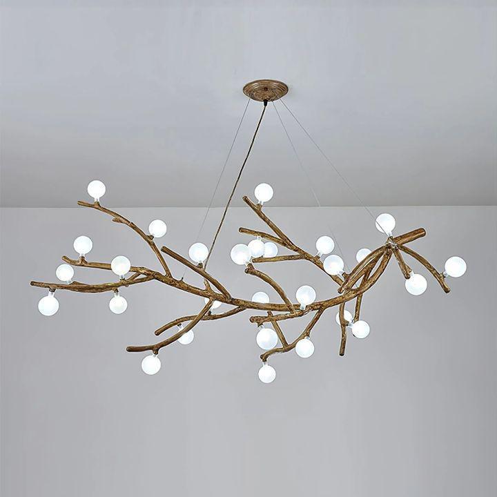 Boho Tree Branch Modern Chandelier - 10 heads Size: Dia 31.4″(80cm) x H 12.5″(32cm)Joyfuzzy
