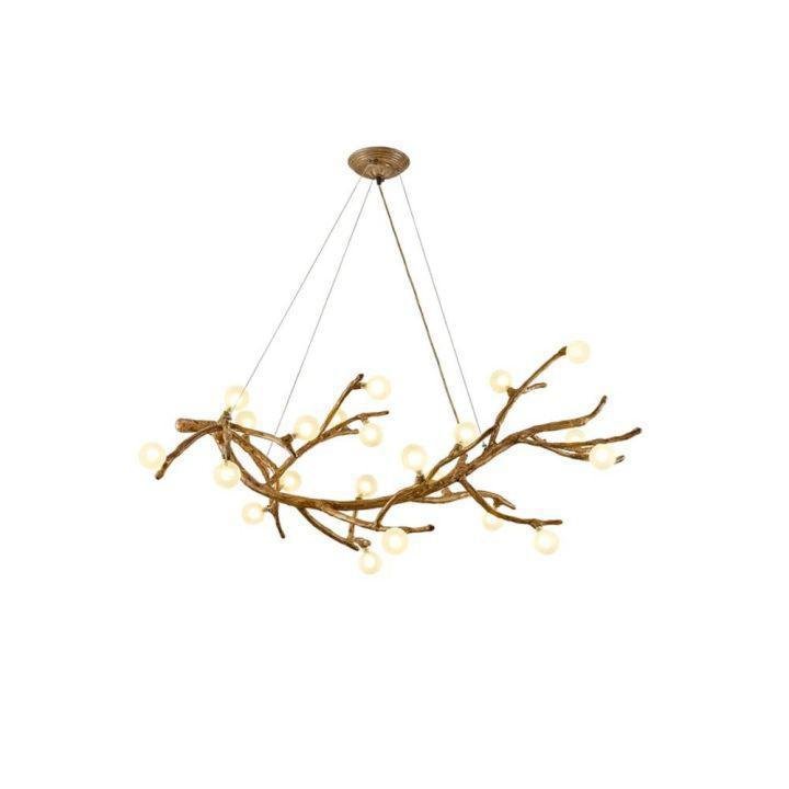 Boho Tree Branch Modern Chandelier - 10 heads Size: Dia 31.4″(80cm) x H 12.5″(32cm)Joyfuzzy