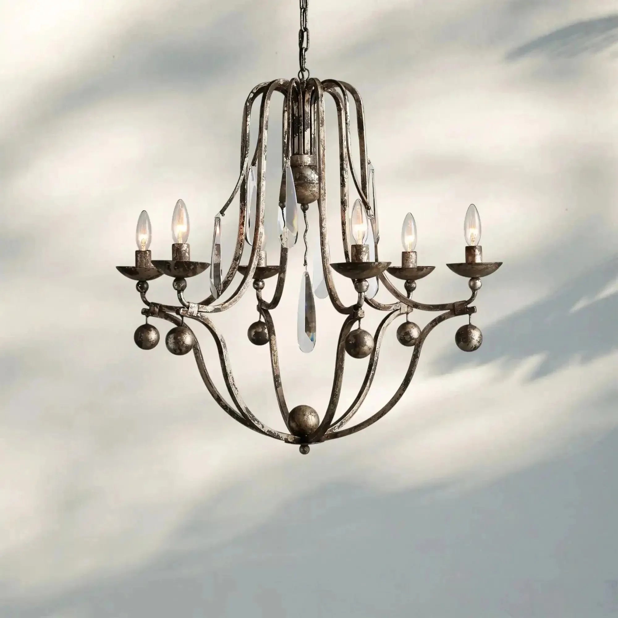 Bonitai Chandelier - Silver - Joyfuzzy
