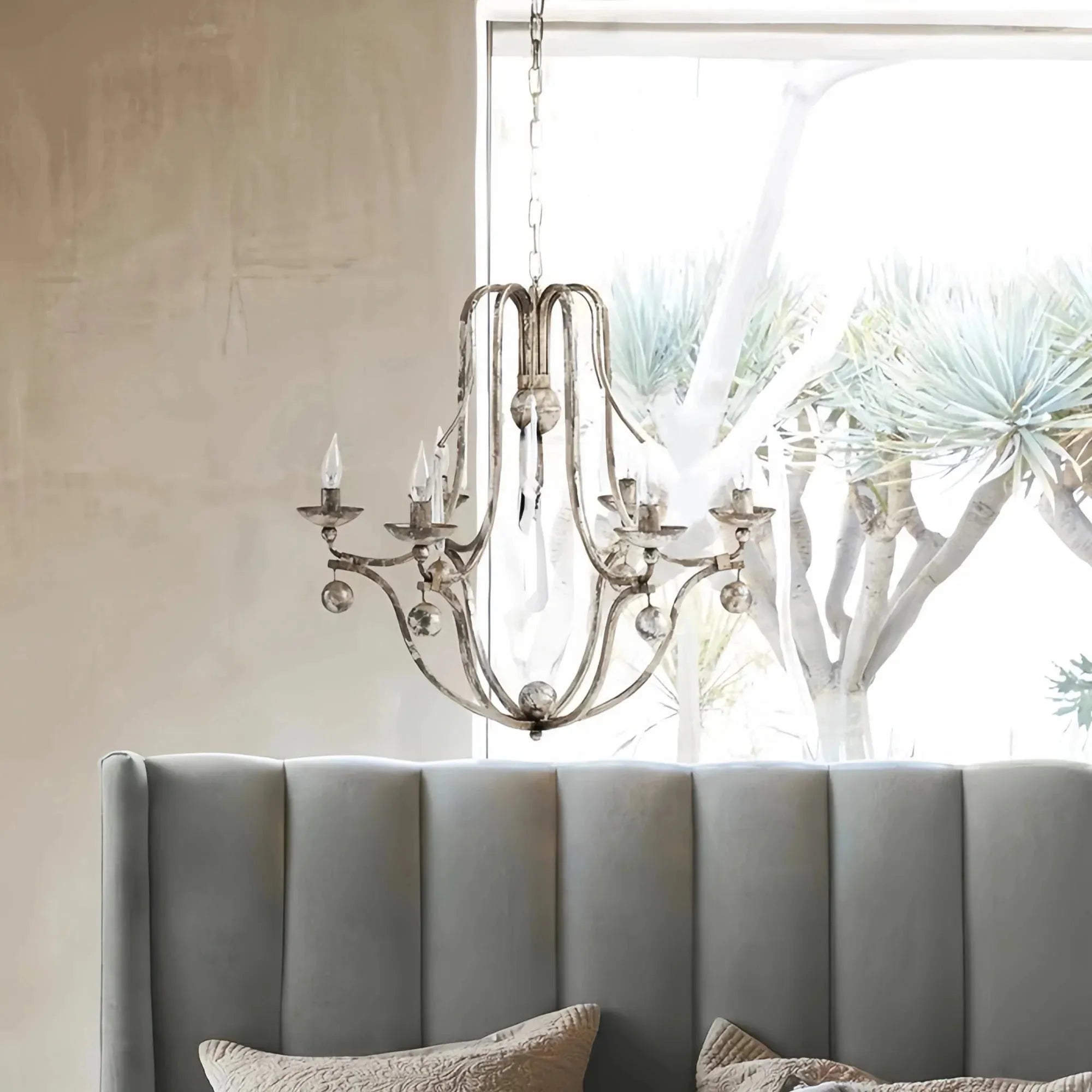 Bonitai Chandelier - Silver - Joyfuzzy