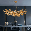 Branch Modern Leaf Linear Chandelier - 39.4