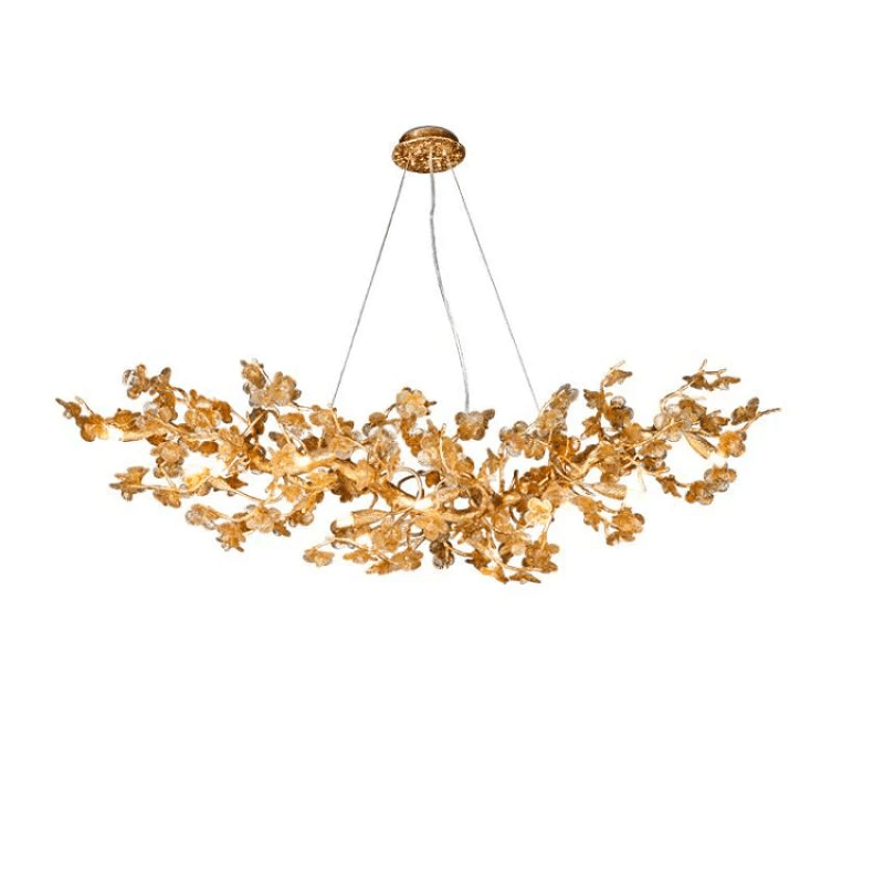 Branch Modern Leaf Linear Chandelier - 39.4" LJoyfuzzy