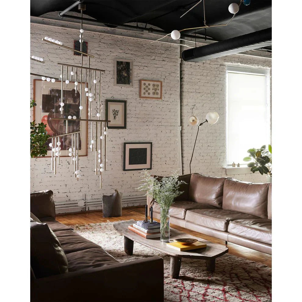 Brass Drop System Chandelier - 76 heads L 220cm x W 180cm x H 400cm / L 86.6" x W 70.9" x H 157.5"BlackJoyfuzzy