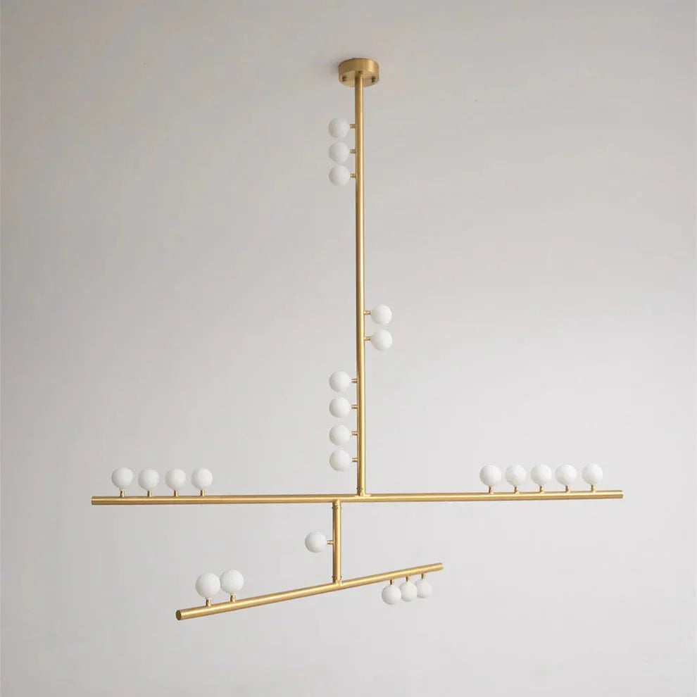 Brass Drop System Chandelier - 24 heads L 152cm x W 76cm x H 38cm / L 59.8" x W 29.9" x H 15"BrassJoyfuzzy