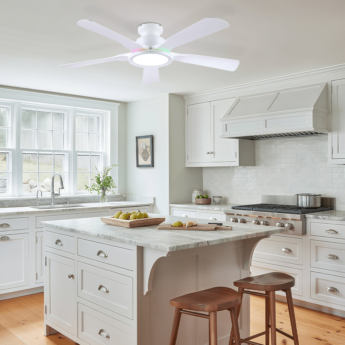 Breeze Harmony Ceiling Fans with Lights - Joyfuzzy