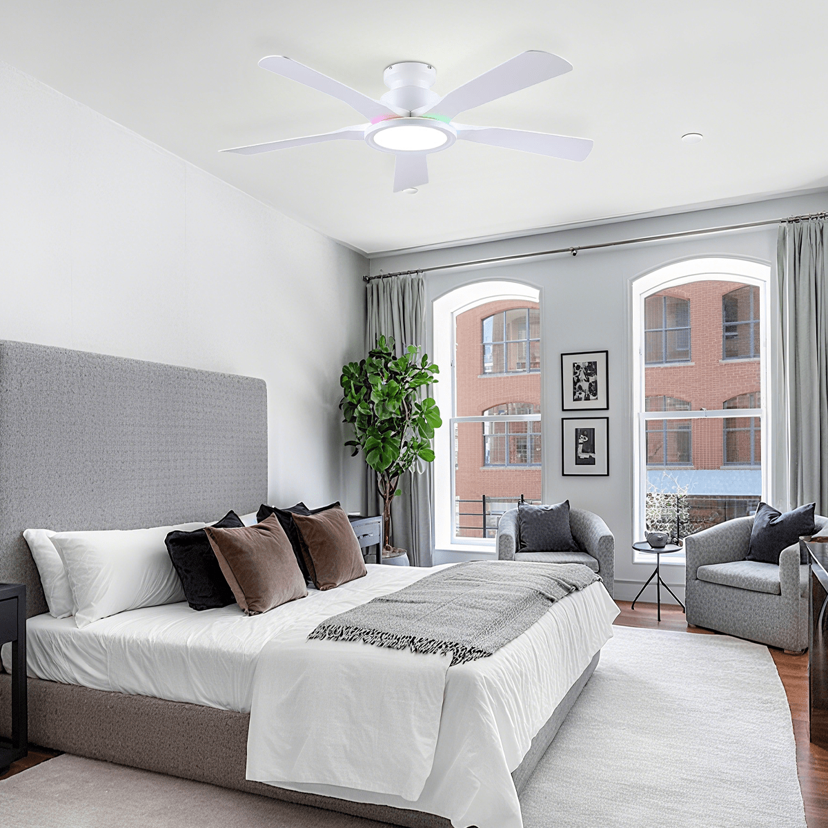 Breeze Harmony Ceiling Fans with Lights - Joyfuzzy