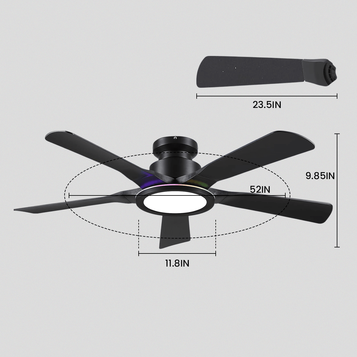 Breeze Harmony Ceiling Fans with Lights - Joyfuzzy