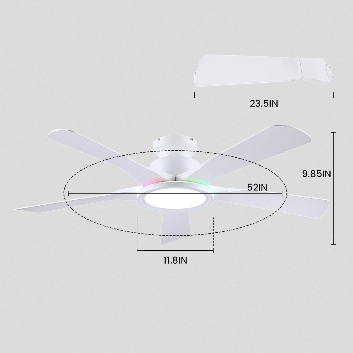 Breeze Harmony Ceiling Fans with Lights - Joyfuzzy
