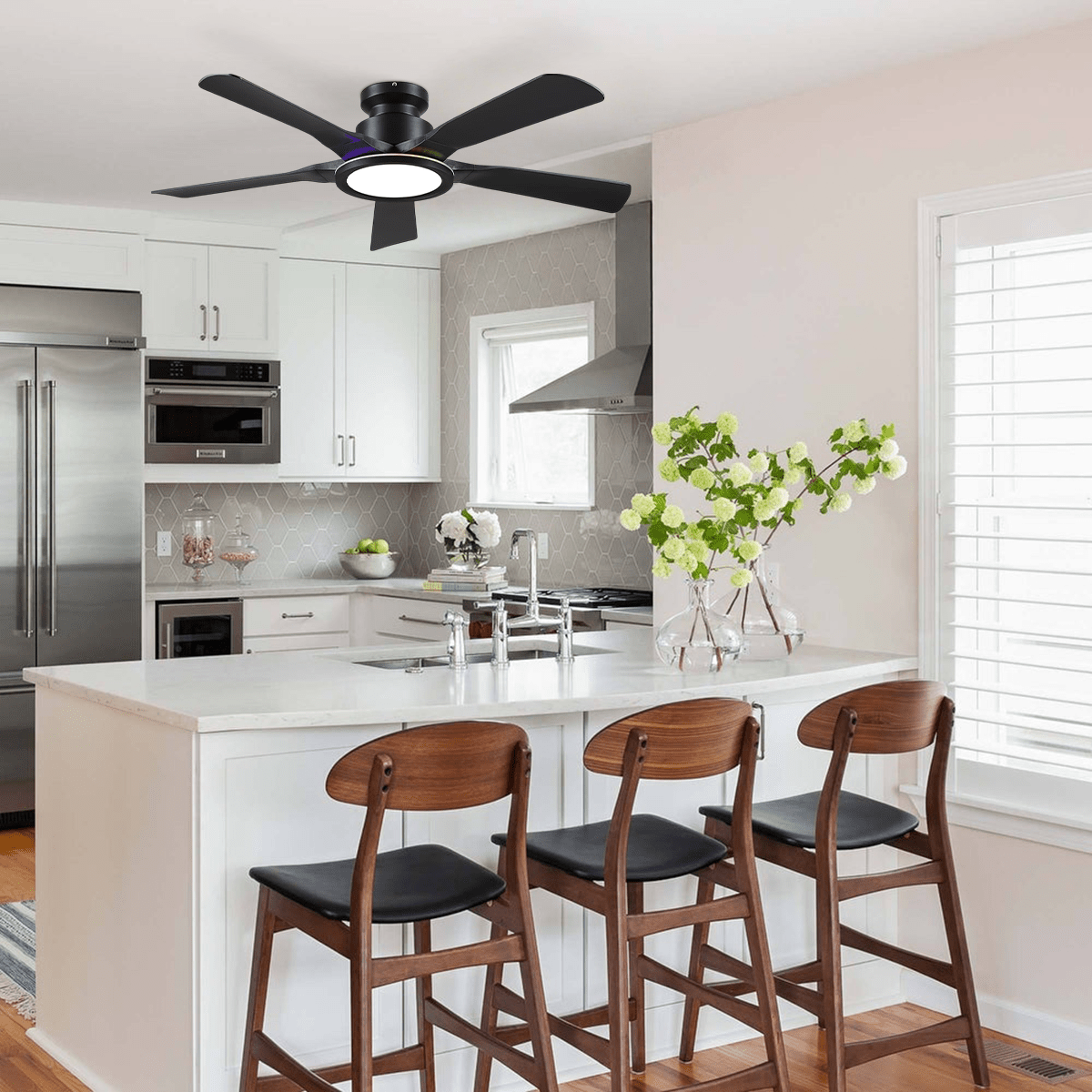 Breeze Harmony Ceiling Fans with Lights - Joyfuzzy