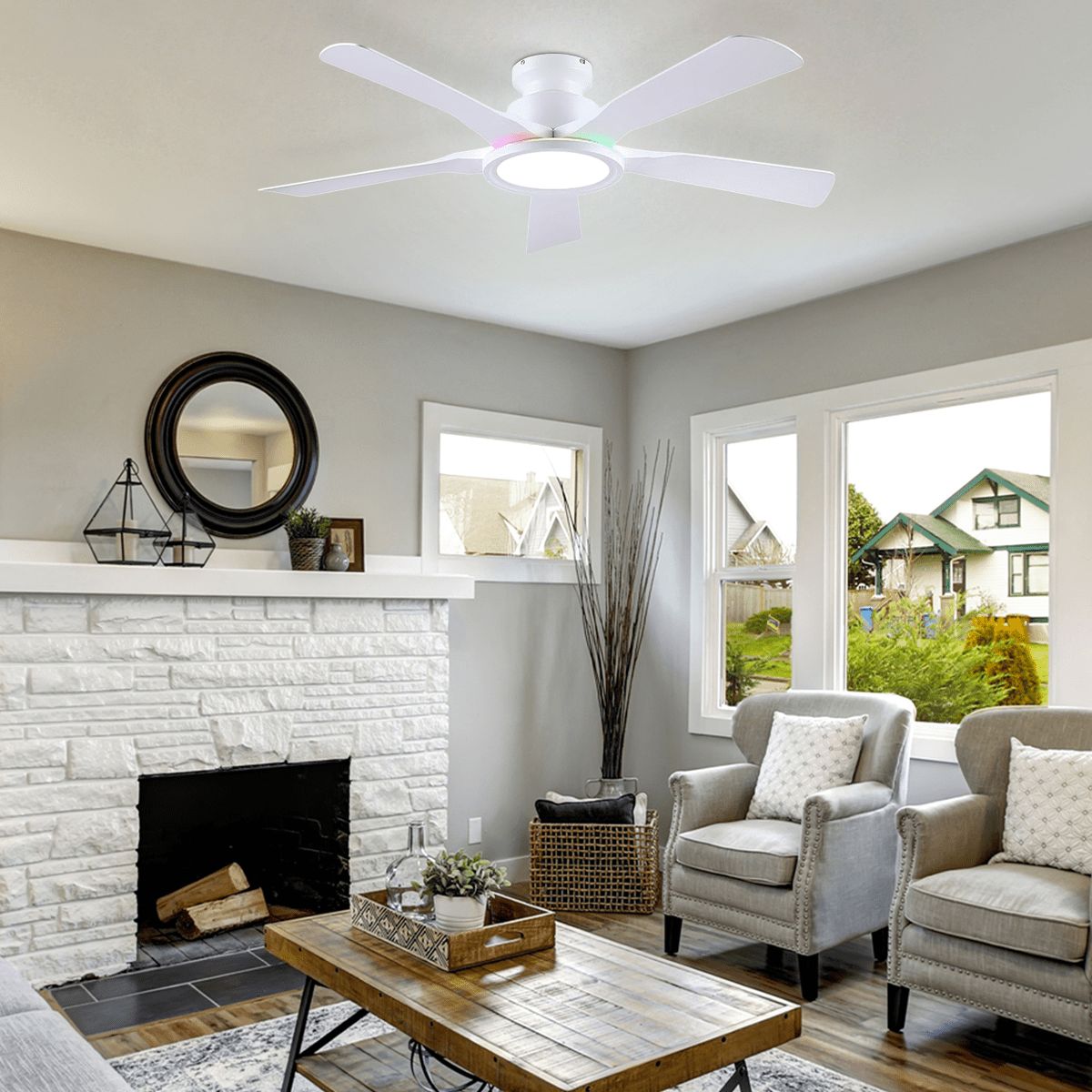 Breeze Harmony Ceiling Fans with Lights - Joyfuzzy