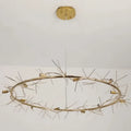 BU Ginkgo Ceramic Circle Chandelier-