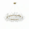 BU Ginkgo Ceramic Circle Chandelier-
