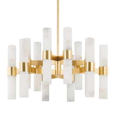 Caleb 24 Light Alabatser Dining Table Chandelier