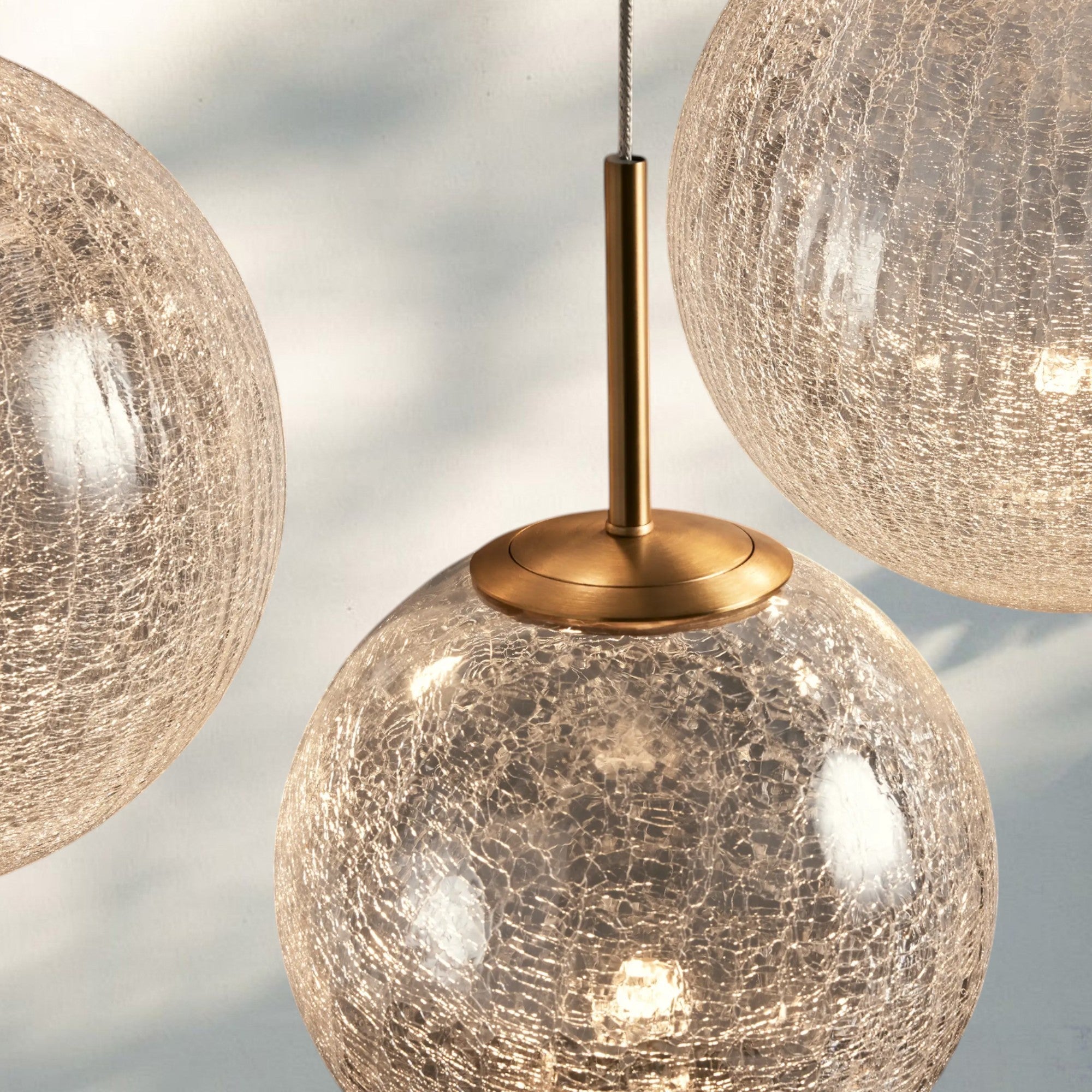 Casens Modern Linear Chandelier - Hand - Blown Glass Globe Pendant Light for Dining Table & Kitchen Island - 65" 19 - LightCrackleJoyfuzzy