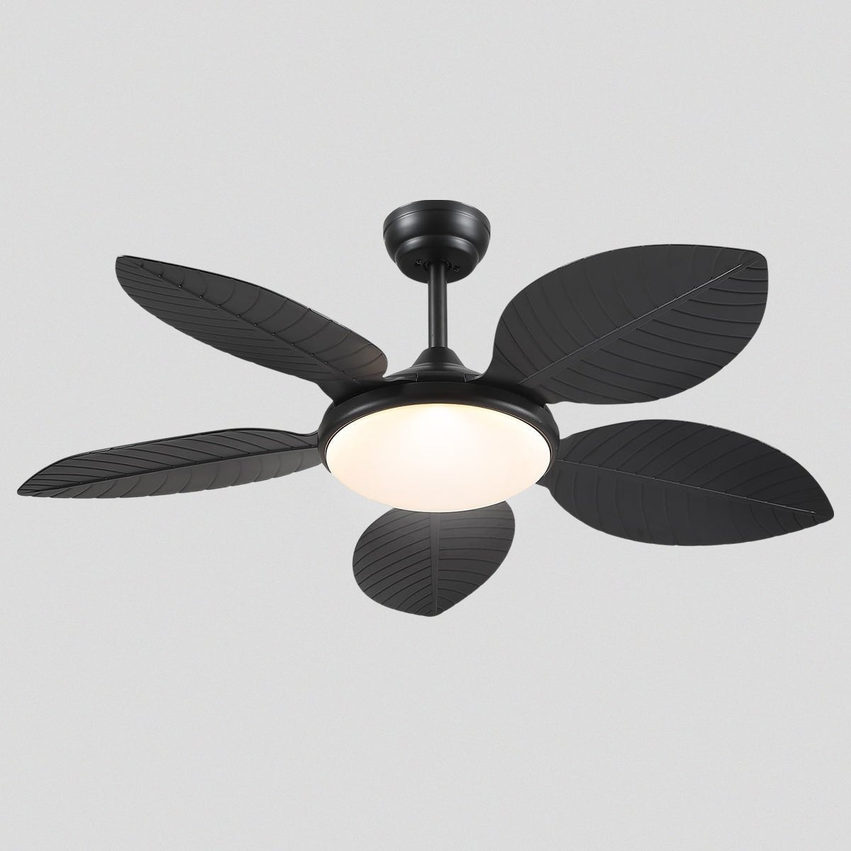Ceiling Fan Palm Leaf Ceiling Fan 6 Speeds Reversible Ceiling Fans with Lights 48" - Joyfuzzy