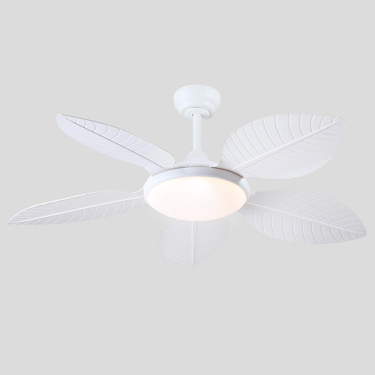 Ceiling Fan Palm Leaf Ceiling Fan 6 Speeds Reversible Ceiling Fans with Lights 48" - Joyfuzzy