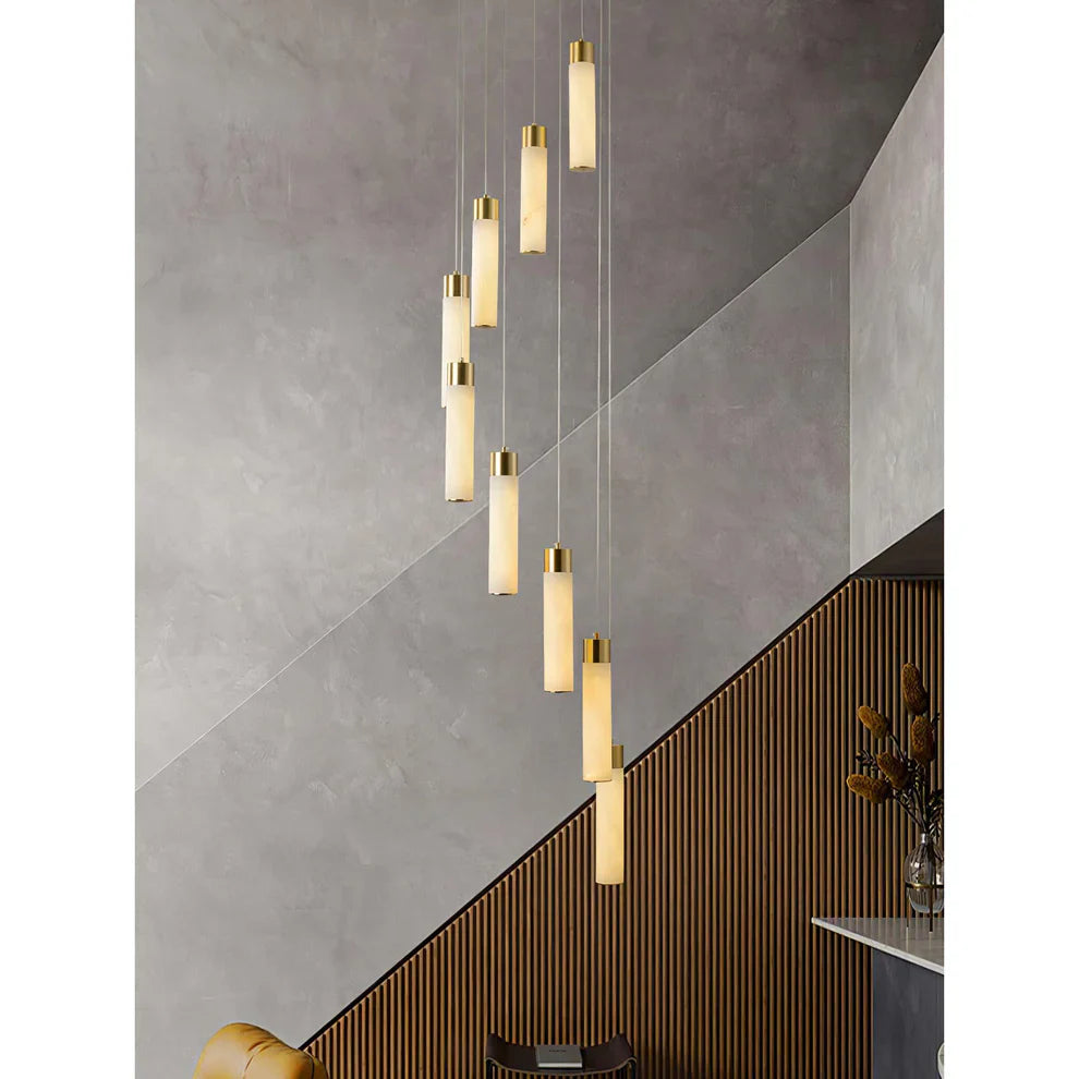 Celestial Alabaster Cascade Chandelier