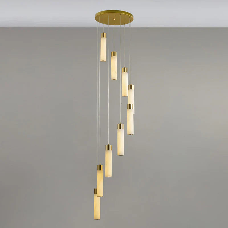 Celestial Alabaster Cascade Chandelier