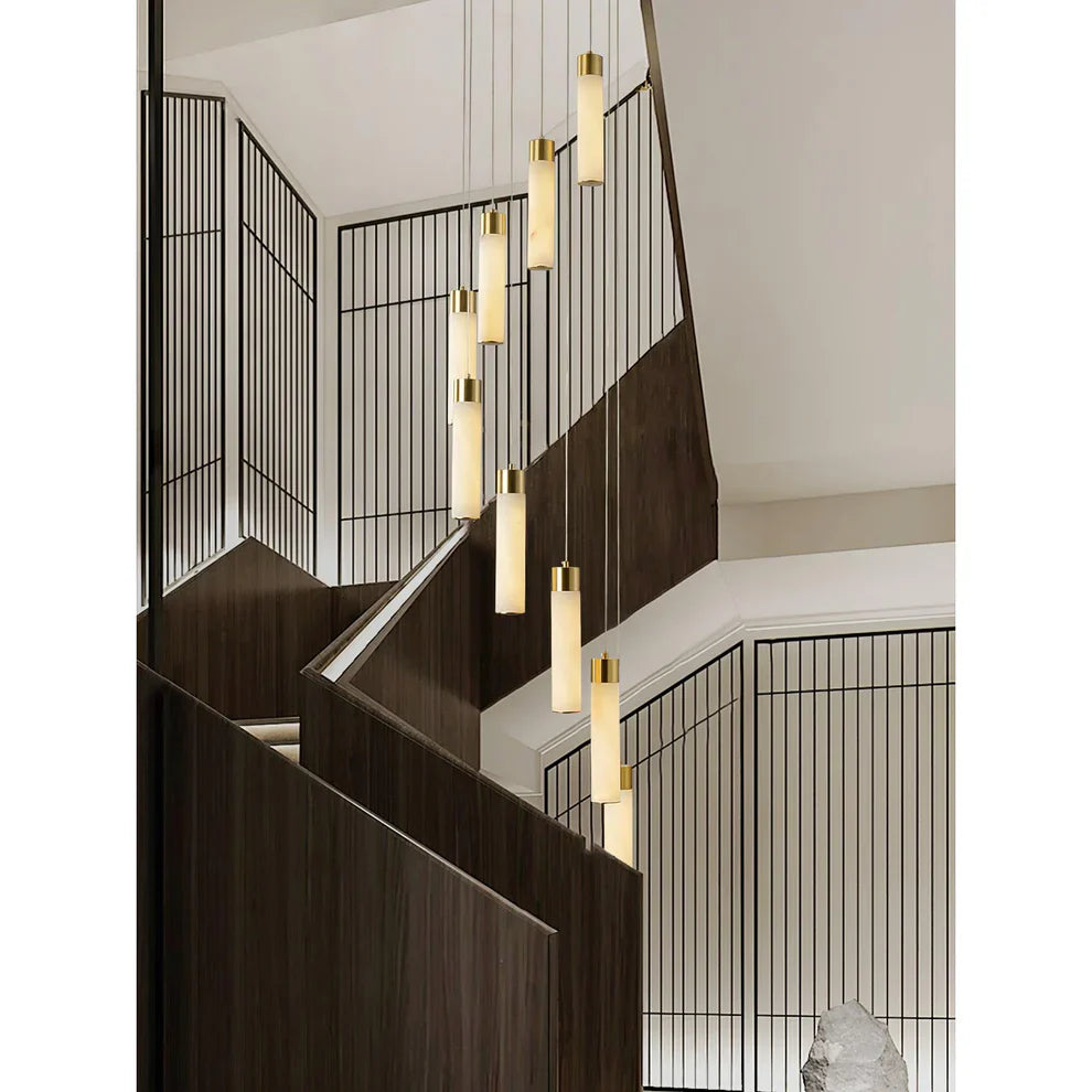 Celestial Alabaster Cascade Chandelier