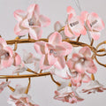 Ceramic Blossom Flower Round Bedroom Chandelier - Joyfuzzy