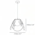 Ceramic Gingko Pendant Lamp-