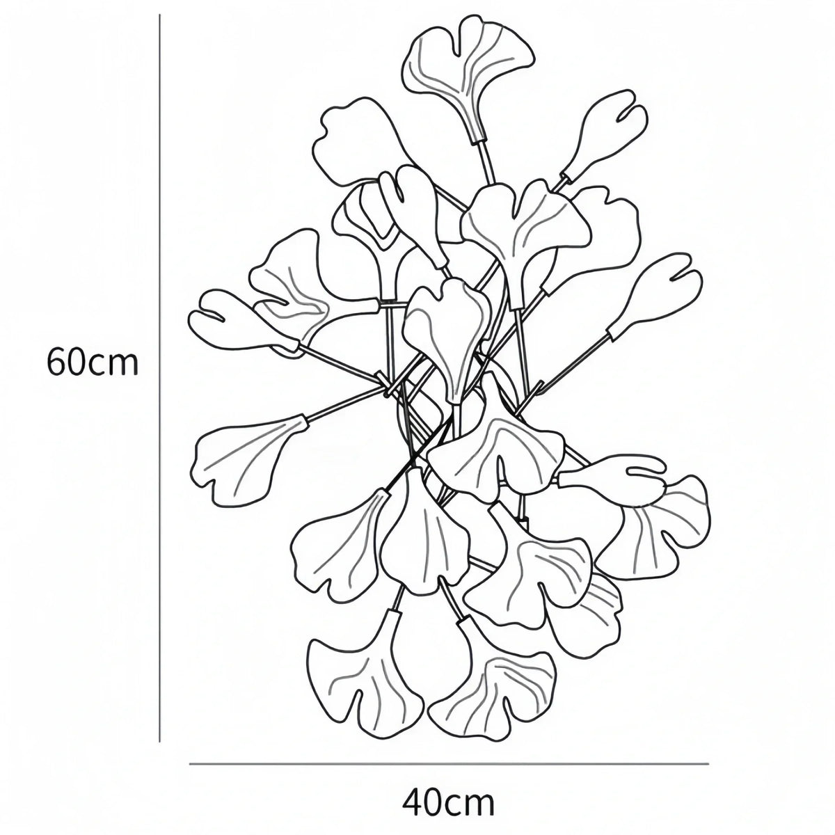 Ceramic Gingko Wall Lamp-