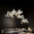 Ceramic Ginkgo Branch Chandelier Light - 60