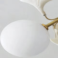 Ceramic Ginkgo Glass Ceiling Lamp-