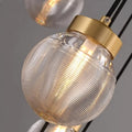 Bossen globe chandelier glass sphere detail