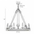 Chaney Chandelier 33”D - Joyfuzzy