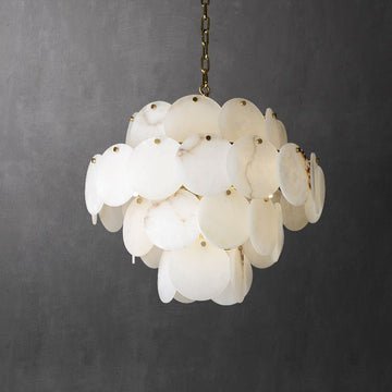 Charlene Marble Multi - Tier Round Chandelier - 6 LayerJoyfuzzy
