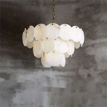 Charlene Marble Multi - Tier Round Chandelier - 3 LayerJoyfuzzy