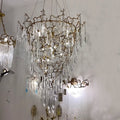 Chic Modern French Branch Copper Crystal Chandelier for Living Room Foyer and Dining Room Lighting - D31.5
