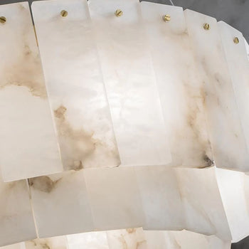 Alabaster Modern Round Chandelier rbrights