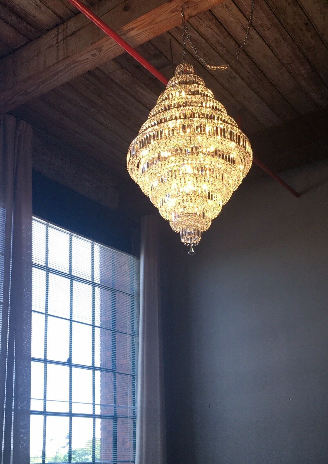 Chrome/ Silver/ Gold Extra Large Chandelier For Foyer Living Room Staircase Crystal Ceiling Lighting Fixture - D19.7"*H23.6"/ 10 LightsGoldWarm LightJoyfuzzy