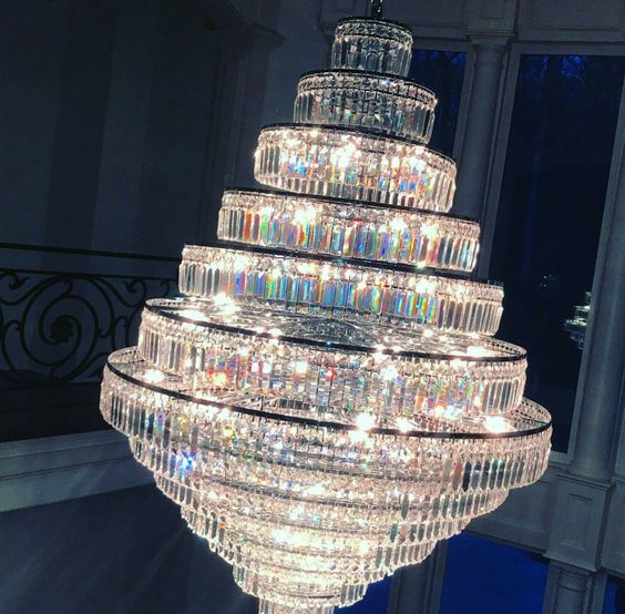 Chrome/ Silver/ Gold Extra Large Chandelier For Foyer Living Room Staircase Crystal Ceiling Lighting Fixture - D19.7"*H23.6"/ 10 LightsGoldWarm LightJoyfuzzy
